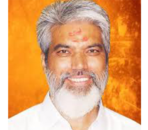 Dadaji Bhuse with local Shiv Sena workers